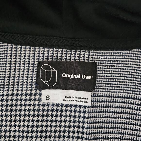 Original Use Black Plaid Button Front Jacket - Picture 7 of 8